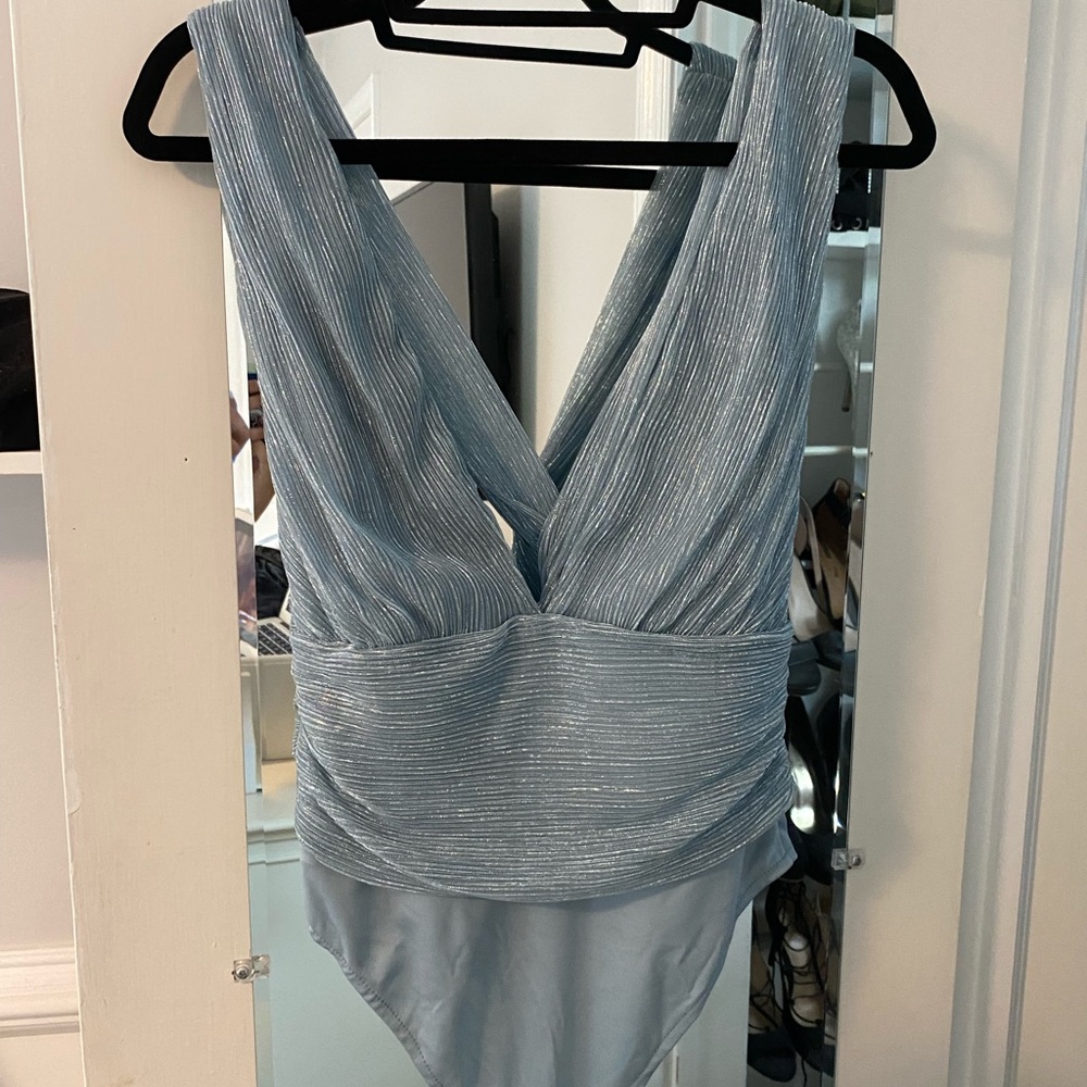 Blue bodysuit